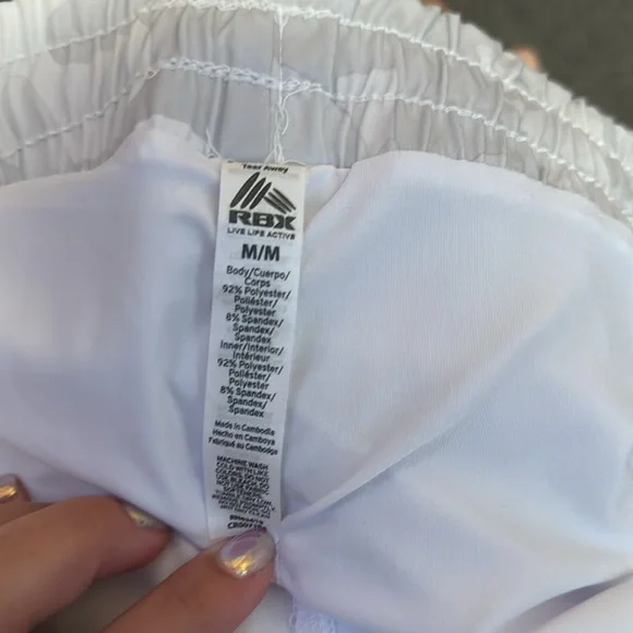 RBX white camo running shorts - Picture 3 of 4